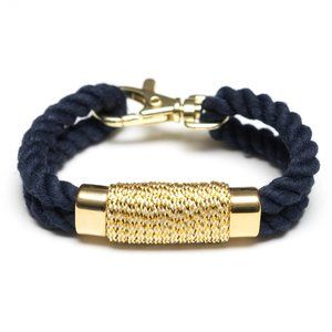 Womens Allison Cole-Tremont Bracelet - Navy/Metallic Gold NWT, SIZE M